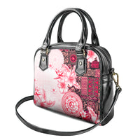 Fiji Shoulder Handbag Masi Tapa Pattern Red LT05 - Polynesian Pride