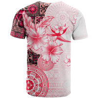 Fiji T Shirt Masi Tapa Pattern Red LT05 - Polynesian Pride