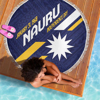 Happy Nauru Independence Day Beach Blanket Polynesian Pattern LT05 - Polynesian Pride