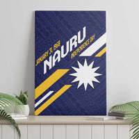 Happy Nauru Independence Day Canvas Wall Art Polynesian Pattern LT05 - Polynesian Pride