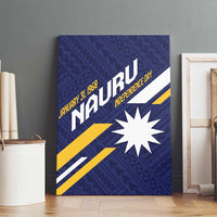 Happy Nauru Independence Day Canvas Wall Art Polynesian Pattern LT05 - Polynesian Pride