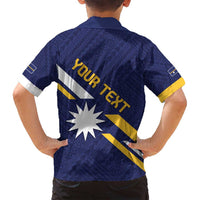 Personalised Happy Nauru Independence Day Family Matching Summer Maxi Dress and Hawaiian Shirt Polynesian Pattern LT05 - Polynesian Pride