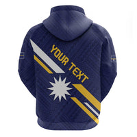 Personalised Happy Nauru Independence Day Hoodie Polynesian Pattern LT05 - Polynesian Pride