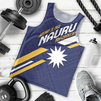 Personalised Happy Nauru Independence Day Men Tank Top Polynesian Pattern LT05 - Polynesian Pride