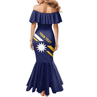 Personalised Happy Nauru Independence Day Mermaid Dress Polynesian Pattern LT05 - Polynesian Pride