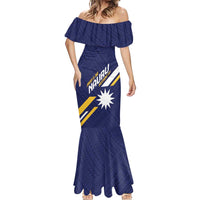 Personalised Happy Nauru Independence Day Mermaid Dress Polynesian Pattern LT05 - Polynesian Pride