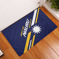 Happy Nauru Independence Day Rubber Doormat Polynesian Pattern LT05 - Polynesian Pride