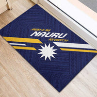 Happy Nauru Independence Day Rubber Doormat Polynesian Pattern LT05 - Polynesian Pride