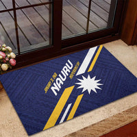 Happy Nauru Independence Day Rubber Doormat Polynesian Pattern LT05 - Polynesian Pride
