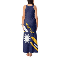 Personalised Happy Nauru Independence Day Tank Maxi Dress Polynesian Pattern LT05 - Polynesian Pride