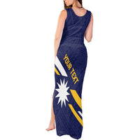 Personalised Happy Nauru Independence Day Tank Maxi Dress Polynesian Pattern LT05 - Polynesian Pride