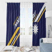 Happy Nauru Independence Day Window Curtain Polynesian Pattern LT05 - Polynesian Pride