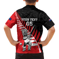 Custom New Zealand Canterbury Cricket Family Matching Puletasi and Hawaiian Shirt With Maori Pattern LT05 - Polynesian Pride