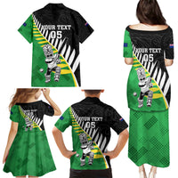 Custom New Zealand Central Districts Cricket Family Matching Puletasi and Hawaiian Shirt With Maori Pattern LT05 - Polynesian Pride