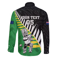 Custom New Zealand Central Districts Cricket Family Matching Short Sleeve Bodycon Dress and Hawaiian Shirt With Maori Pattern