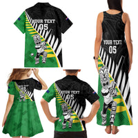 Custom New Zealand Central Districts Cricket Family Matching Tank Maxi Dress and Hawaiian Shirt With Maori Pattern LT05 - Polynesian Pride