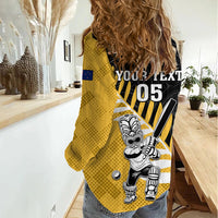 Custom New Zealand Wellington Cricket Women Casual Shirt With Maori Pattern LT05 - Polynesian Pride