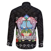 Guam Chamorro Family Matching Tank Maxi Dress and Hawaiian Shirt Tribal Latte Stone With Dolphins Black