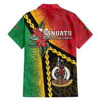 Happy Vanuatu Constitution Day Family Matching Tank Maxi Dress and Hawaiian Shirt Flag Style With Sand Drawing Pattern LT05 - Polynesian Pride