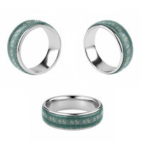 Hawaii Vintage Green Hibiscus Tapa Pattern Classic Ring LT05 - Polynesian Pride