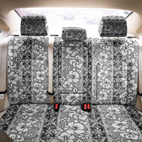 Hawaii Vintage Gray Hibiscus Tapa Pattern Back Car Seat Cover