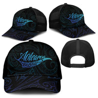 Aotearoa New Zealand Mesh Trucker Cap Koru Fern Blue Gradient LT05 - Polynesian Pride