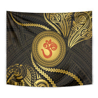 Polynesia Tapestry With Hindu Om Symbol LT05 - Polynesian Pride