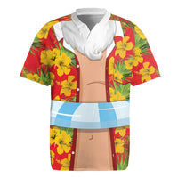 Polynesia Santa Claus Costume Rugby Jersey Tropical Vibe