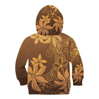 Tiare Tahiti Kid Hoodie Brown Polynesia Motifs - Polynesian Pride