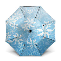 Tiare Tahiti Umbrella Blue Polynesia Motifs - Polynesian Pride