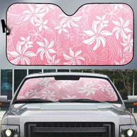 Tiare Tahiti Auto Sun Shade Pink Polynesia Motifs - Polynesian Pride