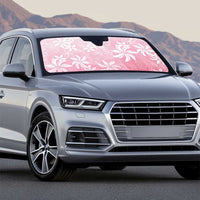 Tiare Tahiti Auto Sun Shade Pink Polynesia Motifs - Polynesian Pride