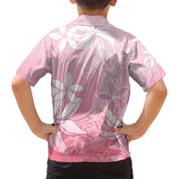 Tiare Tahiti Family Matching Off Shoulder Maxi Dress and Hawaiian Shirt Pink Polynesia Motifs - Polynesian Pride
