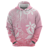 Tiare Tahiti Hoodie Pink Polynesia Motifs - Polynesian Pride