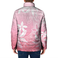 Tiare Tahiti Padded Jacket Pink Polynesia Motifs - Polynesian Pride