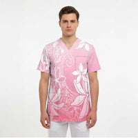 Tiare Tahiti Scrub Top Pink Polynesia Motifs LT05 - Polynesian Pride