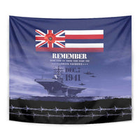 Hawaii Pearl Harbor Remembrance Day Tapestry Flag Style