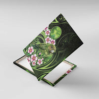 New Zealand Aotearoa Kakapo Canvas Wall Art Maori Pattern With Manuka Galaxy Style - Polynesian Pride