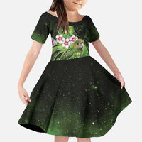 New Zealand Aotearoa Kakapo Family Matching Puletasi and Hawaiian Shirt Maori Pattern With Manuka Galaxy Style - Polynesian Pride