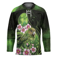 New Zealand Aotearoa Kakapo Hockey Jersey Maori Pattern With Manuka Galaxy Style - Polynesian Pride