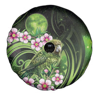 New Zealand Aotearoa Kakapo Spare Tire Cover Maori Pattern With Manuka Galaxy Style - Polynesian Pride
