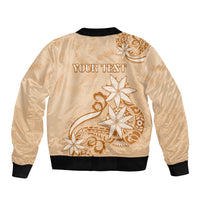 Personalised New Zealand Auckland Folk Festival Sleeve Zip Bomber Jacket Vintage Style LT05 - Polynesian Pride