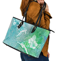 Couple Sea Turtle One Love One Heart Leather Tote Bag LT05 - Polynesian Pride