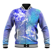 Couple Blue Sea Turtle Heart Love Baseball Jacket LT05 Unisex Blue - Polynesian Pride
