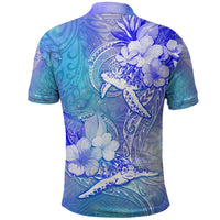 Couple Blue Sea Turtle Heart Love Polo Shirt LT05 - Polynesian Pride