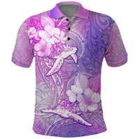 Couple Sea Turtle Love Give Us A Fairytale Polo Shirt LT05 Pink - Polynesian Pride