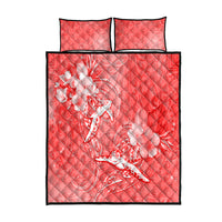 Polynesia Sea Turtle Couple Quilt Bed Set Happy Valentine Day Red LT05 Red - Polynesian Pride
