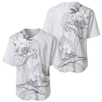 Polynesia Sea Turtle Couple Baseball Jersey Happy Valentine Day White LT05 - Polynesian Pride