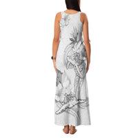 Polynesia Sea Turtle Couple Family Matching Tank Maxi Dress and Hawaiian Shirt Happy Valentine Day White LT05 - Polynesian Pride