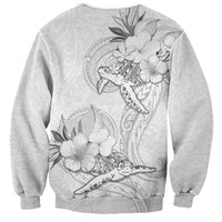 Polynesia Sea Turtle Couple Sweatshirt Happy Valentine Day White LT05 - Polynesian Pride
